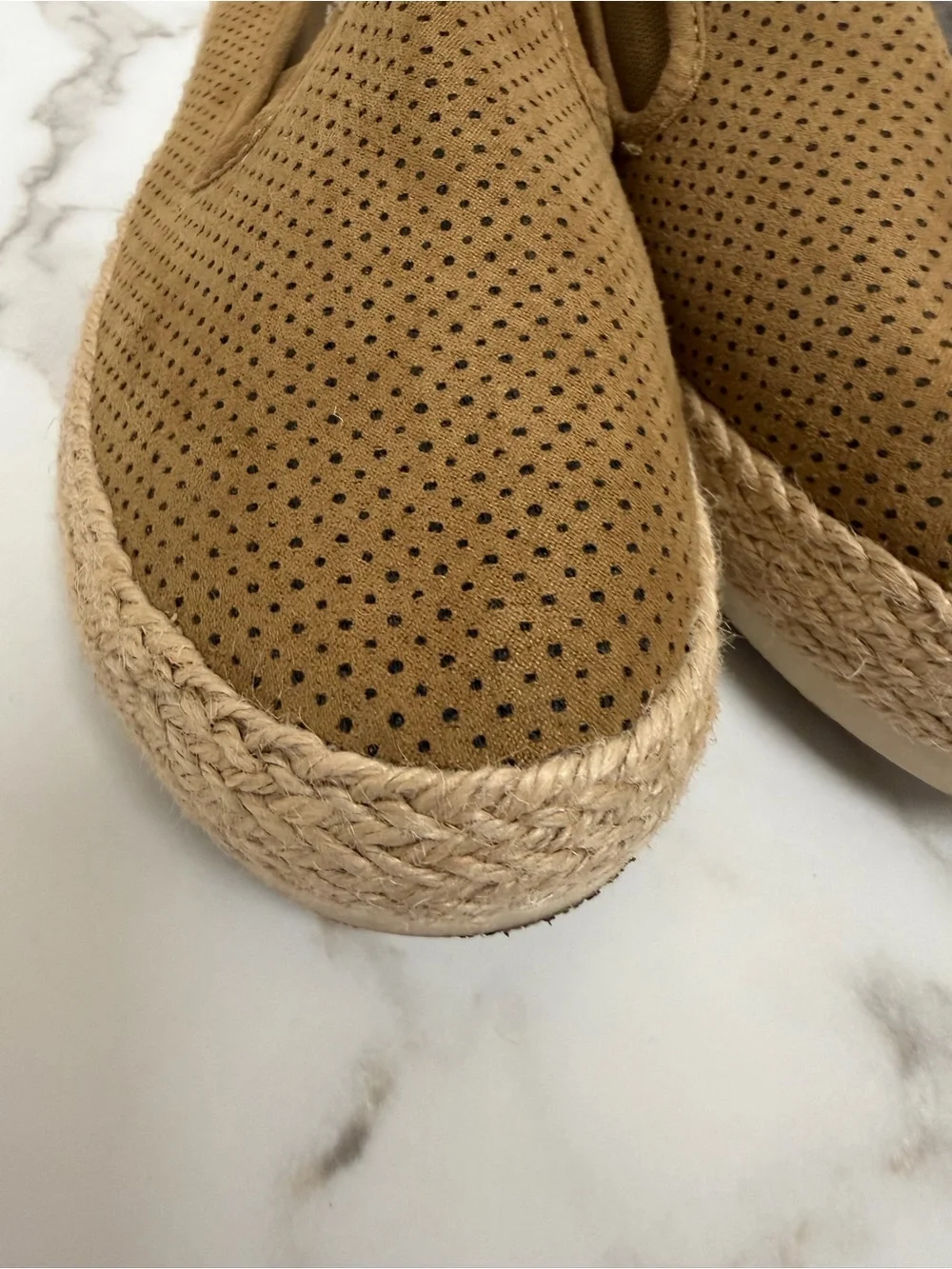 ESPRIT brown slip on espadrille Nadine 8.5